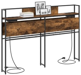 vidaXL Κεφαλάρι Αποθήκης Καπνιστή δρυς 135 cm Επεξεργασμένο ξύλο