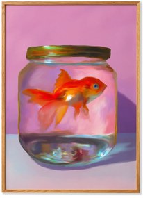 Πόστερ Fish - Ροζ Πορτοκαλί 50 x 70 PAPER COLLECTIVE