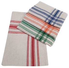 Σετ Ποτηρόπανα 4τεμ.ΚΟΜΒΟΣ Πικέ 100% Cotton 45x65 Lines Διάφορα Χρώματα