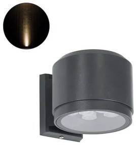 Απλίκα Φωτιστικό Τοίχου LED 24W 21IP67 Θερμό 2700K Ανθρακί WALLLIGHT-GONA 90483 Globostar-90483-Ανθρακί 90483
