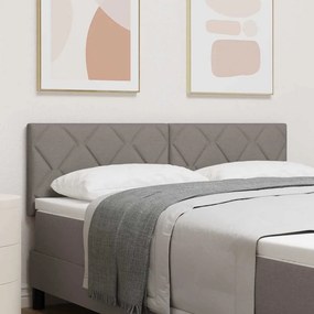 vidaXL LED κεφαλάρι Taupe ύφασμα