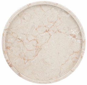 Artekko Marble Πιάτο Πιατέλα Μάρμαρο Μπεζ (30x30x2)cm