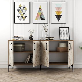 Stewehome Ξύλινος Μπουφές Μοντέρνος 160x35x78 cm