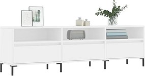 vidaXL Έπιπλο Τηλεόρασης Λευκό 150x30x44,5 εκ. Επεξεργασμένο Ξύλο