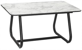 Τραπέζι Κήπου Marine/T2 02-00-1084 59x89x45cm Marble White-Black