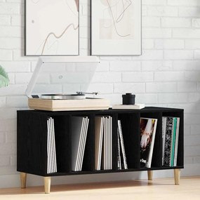 vidaXL Ντουλάπι Δίσκων Μαύρο Δρυς 100x38x48 εκ Επεξεργασμένο Ξύλο