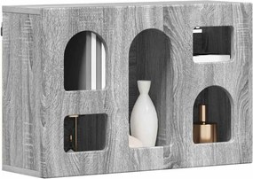 vidaXL Κρεμαστό ντουλάπι με ράφι ELST Γκρι Sonoma 60 x 20 x 40 εκ
