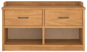 vidaXL Πάγκος διαδρόμου &quot;SANDNES&quot; 87x40x50 εκ. Πεύκο μασίφ ξύλο