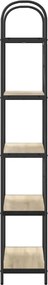 vidaXL Ράφι Βιβλίων Δρύς Sonoma 80 x 30 x 183 εκ Επεξεργασμένο ξύλο