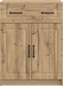 vidaXL Πλαϊνό γραφείο Artisan Δρυς 66 x 34,5 x 87 εκ.
