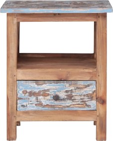 vidaXL Κομοδίνο 41 x 30 x 50 εκ. από Μασίφ Ξύλο Μαόνι