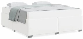 vidaXL Σκελετός Κρεβατιού Άλλο Λευκό 180 x 200 cm Τεχνητό δέρμα