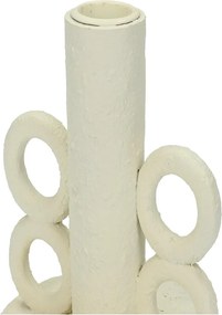 Κηροπήγιο ArteLibre Λευκό Polyresin 11x11x12.4cm