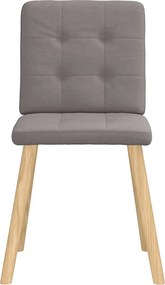 vidaXL Πολυθρόνες Τραπεζαρίας 2 τεμ. Taupe Υφασμάτινες