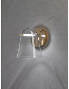 Απλίκα Φωτιστικό Τοίχου LED 4W Dimmer Κρύσταλλο Sino W3 Prandina-1D02001110500-Χρυσό 1D02001110500