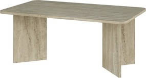 Τραπεζάκι σαλονιού Sam Megapap χρώμα travertine 100x60x41,8εκ.