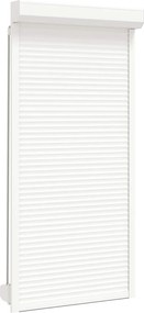 vidaXL Ρολό εισόδου Λευκός 100 x 210 cm Αλουμίνιο και Πολυουρεθάνη
