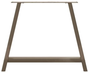 vidaXL Πόδια Τραπεζαρίας Σχήματος Α 2 τεμ. 100x(72-73) εκ. Ατσάλι