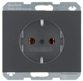 Πρίζα Σούκο Ανθρακί Ματ Berker K.1 41157006 Hager-41157006-Ανθρακί 41157006