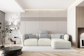 Γωνιακός καναπές Canada Mini-Krem-Δεξιά