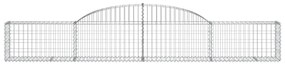 vidaXL Συρματοκιβώτια Τοξωτά 20 τεμ. 300x30x40/60 εκ. Γαλβαν. Ατσάλι