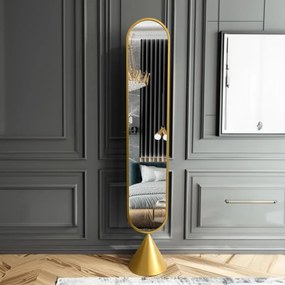 Καθρέπτης Hersy χρυσό 28x2x170εκ 28x2x170 εκ.