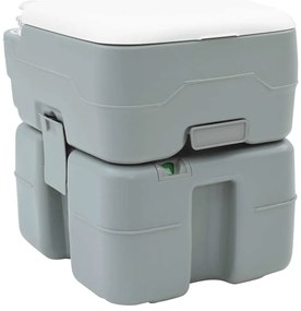 vidaXL Τουαλέτα Κάμπινγκ Γκρι 41.5 x 36.5 x 42 εκ. Πλαστικό