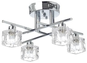Φωτιστικό Οροφής Aca AD00714 MARTINI Ασημί (Silver Coloured)