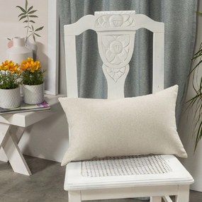 Μαξιλάρι Διακοσμητικό (Με Γέμιση) Aragona 11 Beige Teoran 30X50 Cotton-Polyester