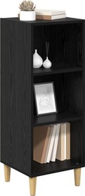 vidaXL Πλαϊνό γραφείο Μαύρη Οξυά 34,5 x 32,5 x 90 εκ.
