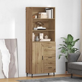 vidaXL Highboard 2 pcs Artisan Oak 69,5 x 32,5 x 180 εκ
