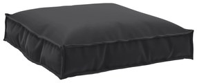 vidaXL Μαξιλάρι παλέτας για κάθισμα Μαύρο 70 x 70 x 12 cm