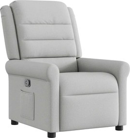 vidaXL Ανακλινόμενη καρέκλα Γκρι σύννεφο Ύφασμα