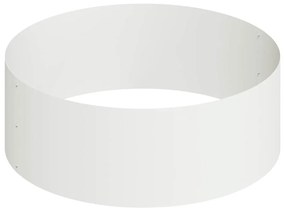 vidaXL Γλάστρα Κήπου Λευκό 90 x 90 x 20 εκ Ψυχρής έλασης χάλυβας