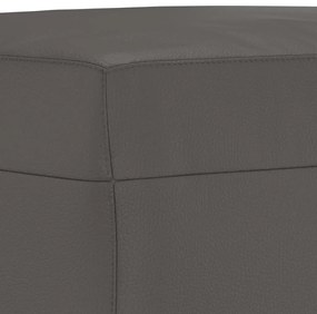 vidaXL Πάγκος Γκρι 100 x 35 x 41 εκ. από Συνθετικό Δέρμα