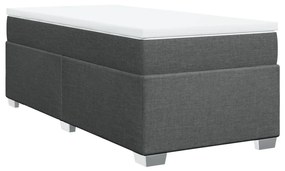 ΚΡΕΒΑΤΙ BOXSPRING ΜΕ ΣΤΡΩΜΑ ΣΚΟΥΡΟ ΓΚΡΙ 90X190 ΕΚ. ΥΦΑΣΜΑΤΙΝΟ 3285177