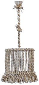 Φωτιστικό Οροφής Μονόφωτο Heronia Macrame Mix 15 Handmade 31-1114 Rope/Beige