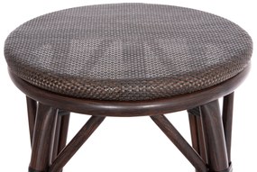 ΣΚΑΜΠΟ ΑΛΟΥΜΙΝΙΟΥ ΜΕΣ.ΥΨΟΥΣ CHINO HM6286.01 BAMBOO LOOK &amp; TEXTILENE ΚΑΦΕ 43x43x65Υεκ (1 Τεμμάχια)