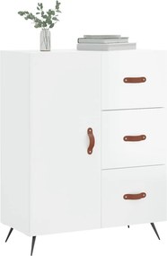 vidaXL Ντουλάπι Γυαλιστερό Λευκό 69,5x34x90 εκ. Επεξεργασμένο Ξύλο