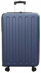 vidaXL Βαλίτσα με κλειδαριά Σκούρο Μπλε 50 x 30 x 76 εκ. ΑΒΣ Πλαστικό
