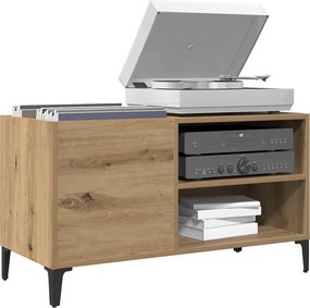 ντουλάπι δίσκων vidaXL Δρυς τεχνίτης 84,5x38x48 cm Κατασκευασμένο ξύλο