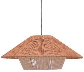 Φωτιστικό οροφής Jarpie Inart Ε27 rope σε φυσική απόχρωση Φ49.5x20εκ 49.5x49.5x20 εκ.