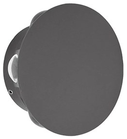 Φωτιστικό Τοίχου - Απλίκα Smooth 4318400 LED 7W 3000K 387Lm 12x5,5cm Dark Grey Viokef