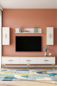 Stewehome Σετ μονάδας τηλεόρασης με ράφι 180x30x41 cm