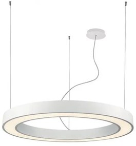 Κρεμαστό Φωτιστικό Οροφής LED 66W 4000Κ Push Dimming Φ90cm Ring Viokef 3915-0009-4-W-D4 Λευκό