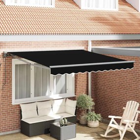 vidaXL Σκηνίτσα Αναδιπλούμενη Μαύρο 300x250 εκ. ύφασμα