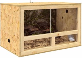 vidaXL Terrarium Καφέ 80 x 50 x 50 εκ OSB