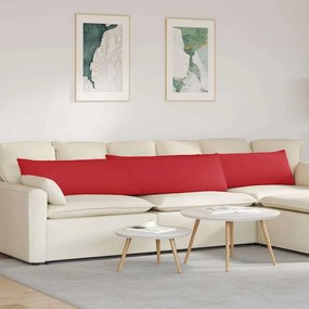vidaXL Μαξιλάρι Καναπέ 2 pcs Κόκκινο 200 x 40 εκ. ύφασμα