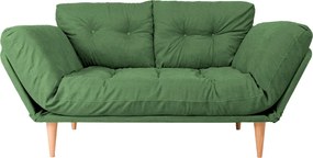 3-Seat Sofa-Bed Nina Daybed - Green GR106 Green