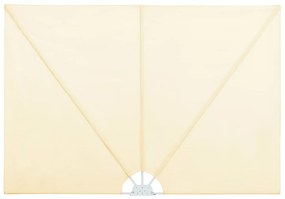 vidaXL Σκίαστρο Βεράντας Πλαϊνό Πτυσσόμενο Κρεμ 300 x 200 εκ.